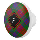 Clan Fraser Tartan Ceramic Knob Keramische Knop (Rechts)