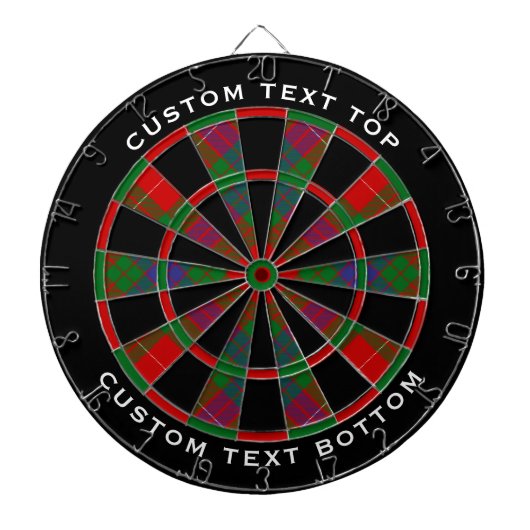 Clan Fraser Tartan Dart Board Dartbord (Voorkant)