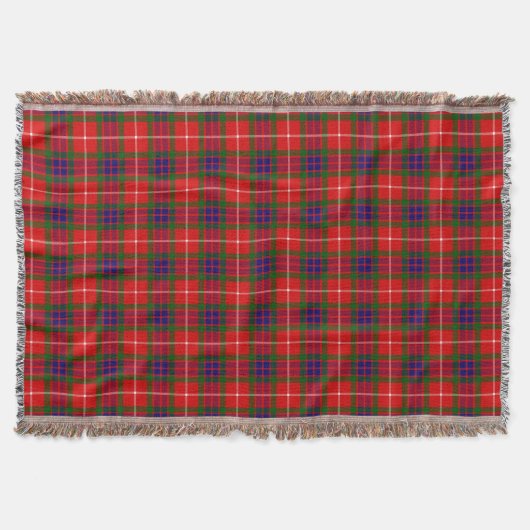 Clan Fraser Tartan Deken (Voorkant)