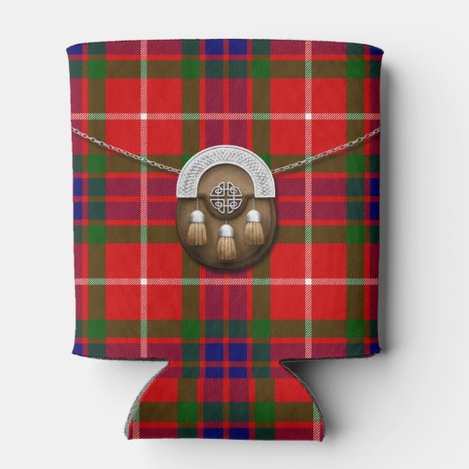 Clan Fraser Tartan en Sporran Blikjeskoeler (Achterkant)