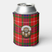 Clan Fraser Tartan en Sporran Blikjeskoeler (Blikje Achterkant)