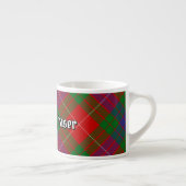 Clan Fraser Tartan Espresso Cup Kop (Rechts)