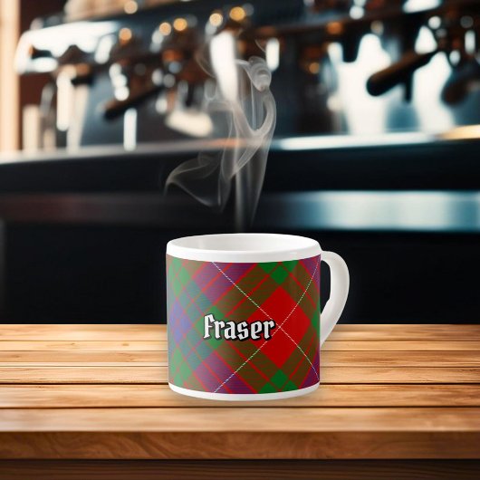 Clan Fraser Tartan Espresso Cup Kop