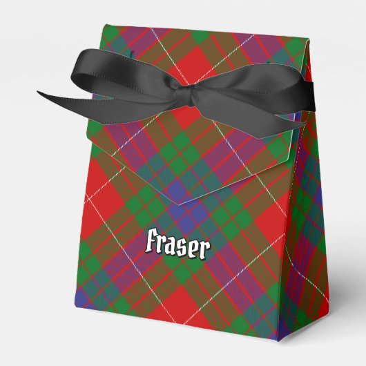 Clan Fraser Tartan Favor Box Bedankdoosjes (Voorkant Zijde)