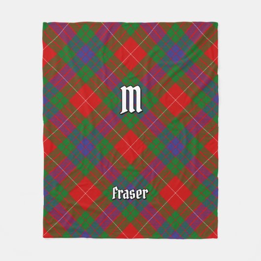 Clan Fraser Tartan Fleece Blanket Deken (Voorkant)