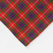Clan Fraser Tartan Fleece Deken (Hoek)