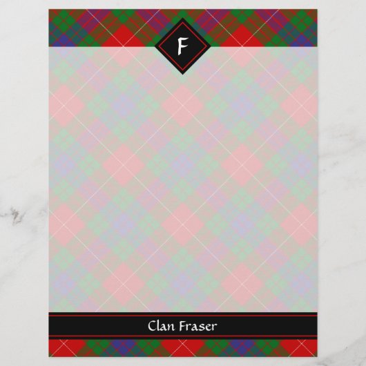 Clan Fraser Tartan Flyer (Achterkant)