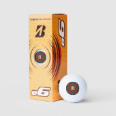 Clan Fraser Tartan Golf Balls Golfballen (Verpakking)