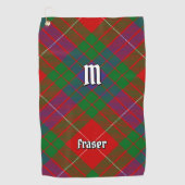 Clan Fraser Tartan Golf Towel Golfhanddoek (Voorkant)