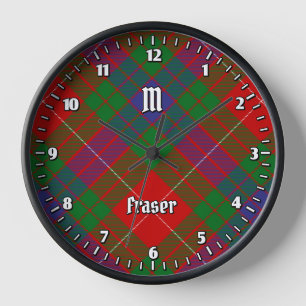 Clan Fraser Tartan Grote klok