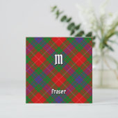 Clan Fraser Tartan Kaart (Staand voorkant)