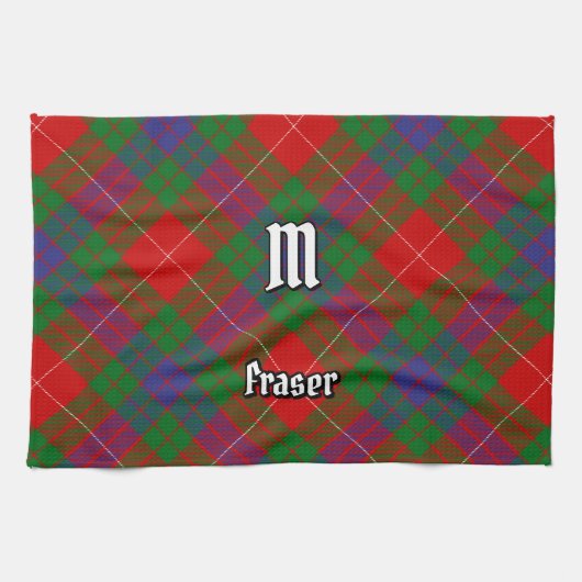 Clan Fraser Tartan Kitchen Towel Theedoek (Horizontaal)
