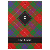 Clan Fraser Tartan Klembord (Achterkant)