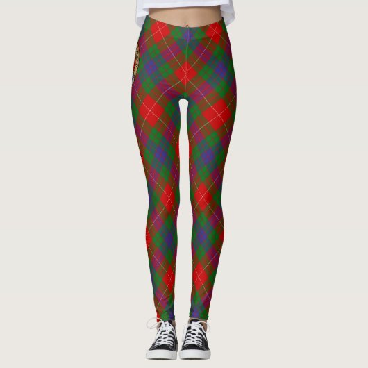 Clan Fraser Tartan Leggings (Voorkant)