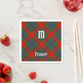 Clan Fraser Tartan Napkins Servet (Insitu)