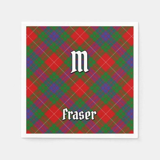Clan Fraser Tartan Napkins Servet (Voorkant)