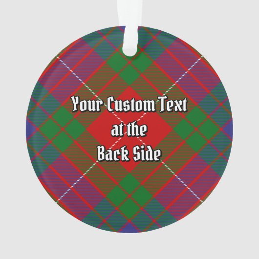 Clan Fraser Tartan Ornament (achterkant)