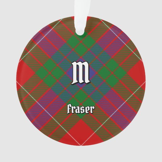 Clan Fraser Tartan Ornament (voorkant)