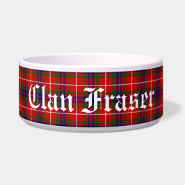 Clan Fraser Tartan Plaid Aangepaste Hondenbak Voerbakje
