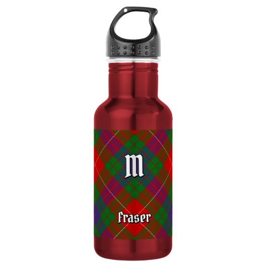 Clan Fraser Tartan RVS Waterfles (Voorkant)