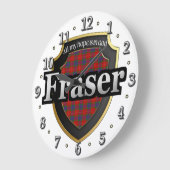 Clan Fraser Tartan Scottish Dream Clock Grote Klok (Hoek)