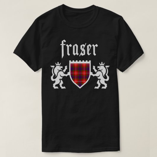 Clan Fraser Tartan Scottish Play Fraser Familie T-shirt (Design voorkant)