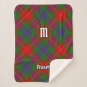 Clan Fraser Tartan Sherpa Blanket Deken (Voorkant)