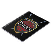 Clan Fraser Tartan Shield & Swords Notitieboek (Linkerzijde)
