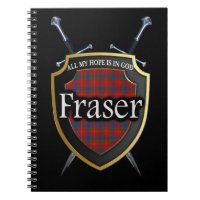 Clan Fraser Tartan Shield & Swords