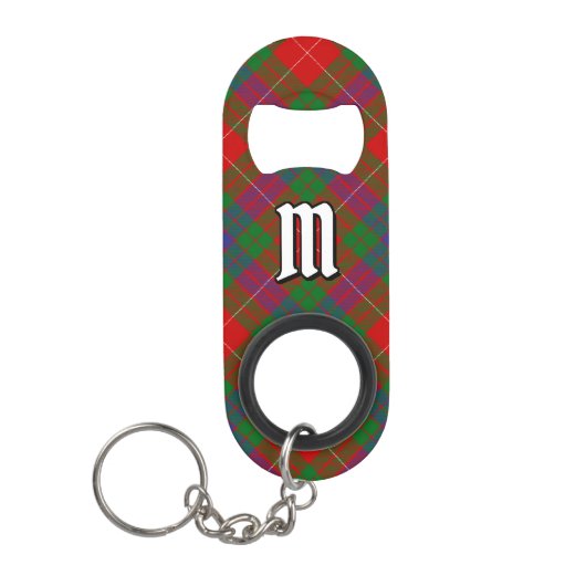 Clan Fraser Tartan Sleutelhanger Bottle Open Mini Flessenopener (Voorkant)