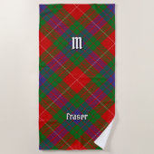 Clan Fraser Tartan-strandhanddoek Strandlaken (Voorkant)