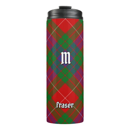 Clan Fraser Tartan Thermal Tumbler Thermosbeker (Voorkant)