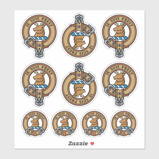 Clan Fraser van de Reeks van de Sticker van Lovat  (Vel)