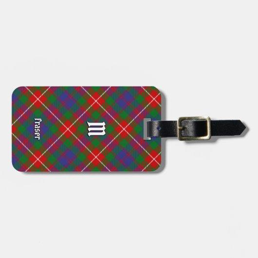 Clan Fraser van het Bagagelabel Lovat Tartan (Voorkant horizontaal)
