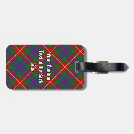 Clan Fraser van het Bagagelabel Lovat Tartan (Achterkant horizontaal)