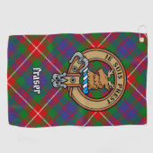 Clan Fraser van Lovat Crest Golfhanddoek (Horizontaal)