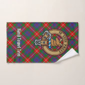 Clan Fraser van Lovat Crest over Tartan Bad Handdoek (Handdoek)
