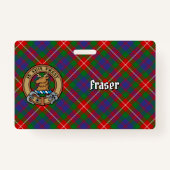 Clan Fraser van Lovat Crest over Tartan Badge (Voorkant)