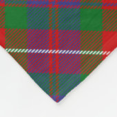 Clan Fraser van Lovat Crest over Tartan Fleece Deken (Hoek)