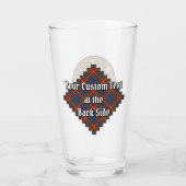 Clan Fraser van Lovat Crest over Tartan Glas (Achterkant)