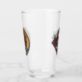 Clan Fraser van Lovat Crest over Tartan Glas (Links)