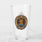 Clan Fraser van Lovat Crest over Tartan Glas (Voorkant)