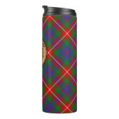 Clan Fraser van Lovat Crest over Tartan Thermosbeker (Geroteerd rechts)