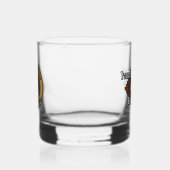 Clan Fraser van Lovat Crest over Tartan Whisky Glas (Links)
