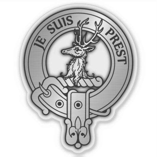 Clan Fraser van Lovat Crest Sticker (Voorkant)