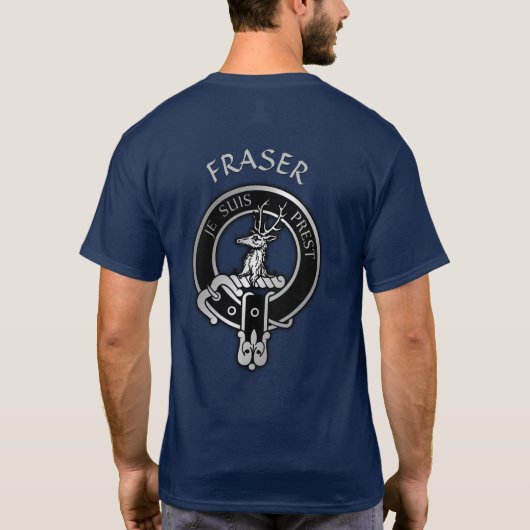 Clan Fraser van Lovat Crest T-Shirt (Achterkant)