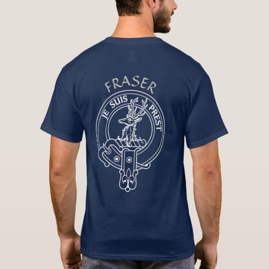 Clan Fraser van Lovat Crest T-Shirt (Achterkant)