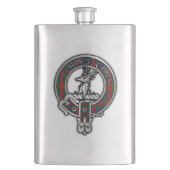 Clan Fraser van Lovat Crest & Tartan Flacon (Voorkant)