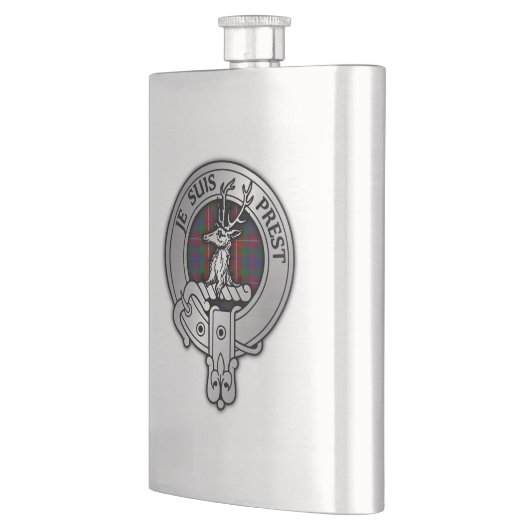 Clan Fraser van Lovat Crest & Tartan Flacon (Links)