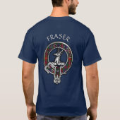 Clan Fraser van Lovat Crest & Tartan T-Shirt (Achterkant)